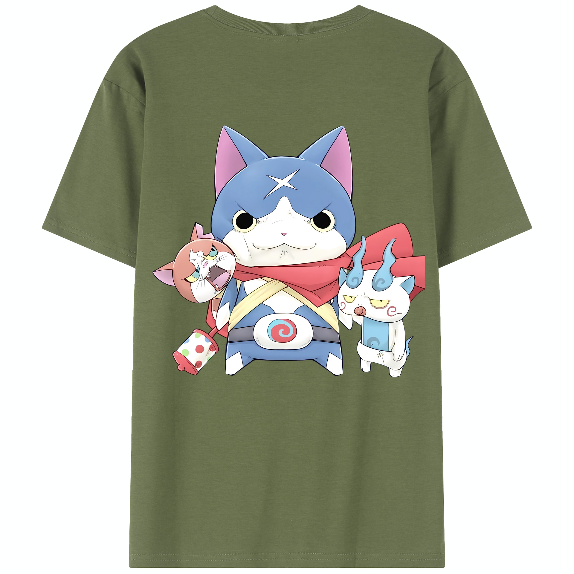 （画像用） 妖怪ウォッチ Yo-kai Watch 綿100％半袖Tシャツ（背面プリント）